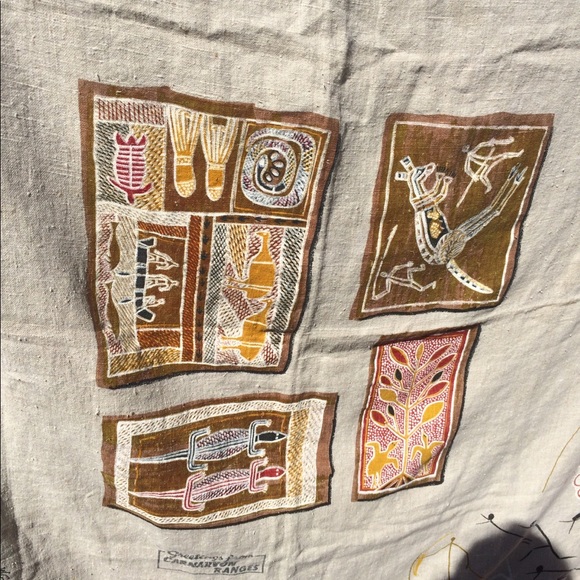 Australian Aboriginal Art Tapestry/Tablecloth - Picture 2 of 7